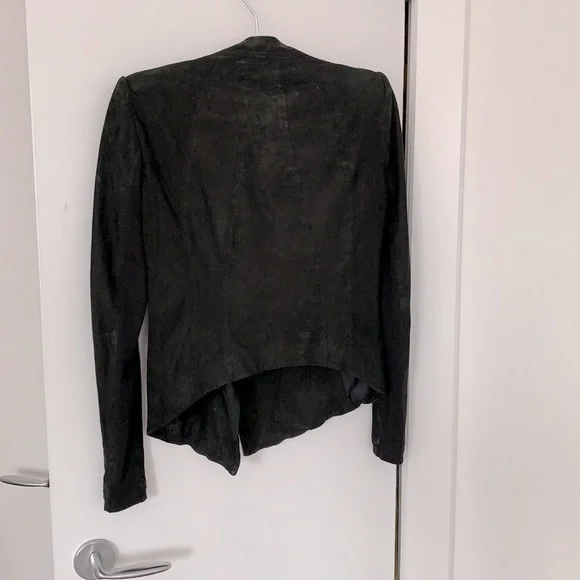 Helmut Lang Anaconda Black Distressed 100% Lambskin Jacket Blazer NWT Vintage
